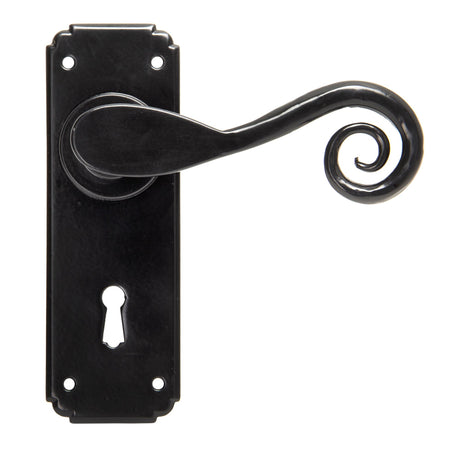 From The Anvil - Black Monkeytail Lever Lock Set | Sku. 33279 | Trade Door Handles.