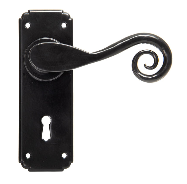 From The Anvil - Black Monkeytail Lever Lock Set | Sku. 33279 | Trade Door Handles.