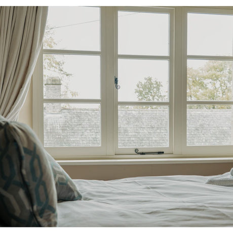 From The Anvil - Black 8" Handmade Monkeytail Stay | Sku. 33281 | Trade Door Handles.