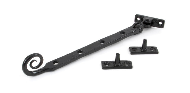 From The Anvil - Black 10" Handmade Monkeytail Stay | Sku. 33282 | Trade Door Handles.