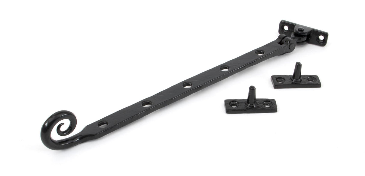 From The Anvil - Black 12" Handmade Monkeytail Stay | Sku. 33283 | Trade Door Handles.