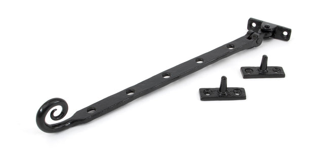 From The Anvil - Black 12" Handmade Monkeytail Stay | Sku. 33283 | Trade Door Handles.