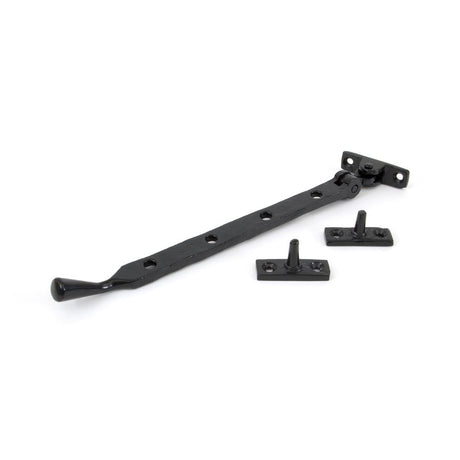 From The Anvil - Black 10" Handmade Peardrop Stay | Sku. 33292 | Trade Door Handles.
