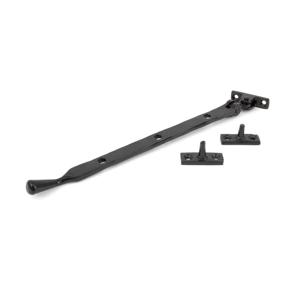 From The Anvil - Black 12" Handmade Peardrop Stay | Sku. 33293 | Trade Door Handles.