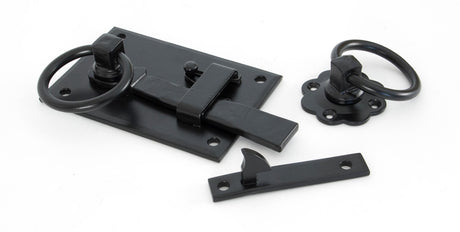From The Anvil - Black Cottage Latch - LH | Sku. 33294 | Trade Door Handles.