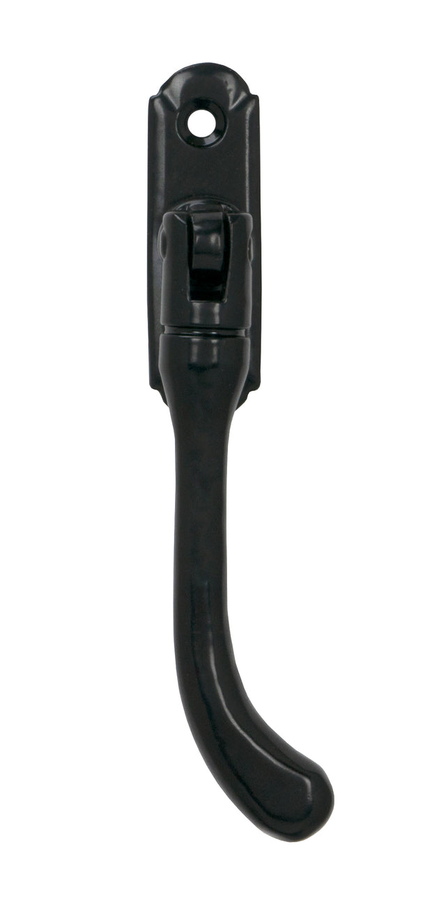 From The Anvil - Black Locking Peardrop Espag - RH | Sku. 33298 | Trade Door Handles.