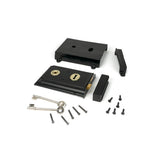 From The Anvil - Black Rim Lock & Cast Iron Cover | Sku. 33299 | Trade Door Handles.