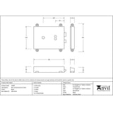From The Anvil - Black Rim Lock & Cast Iron Cover | Sku. 33299 | Trade Door Handles.