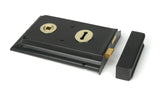 From The Anvil - Black Rim Lock & Cast Iron Cover | Sku. 33299 | Trade Door Handles.