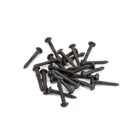 From The Anvil - Beeswax 4 x 3/4'' Round Head Screws (25) | Sku. 33301 | Trade Door Handles.