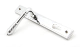 From The Anvil - Polished Chrome Reeded Slimline Lever Espag. Lock Set | Sku. 33305 | Trade Door Handles.