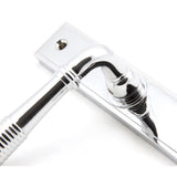 From The Anvil - Polished Chrome Reeded Slimline Lever Espag. Lock Set | Sku. 33305 | Trade Door Handles.