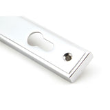 From The Anvil - Polished Chrome Reeded Slimline Lever Espag. Lock Set | Sku. 33305 | Trade Door Handles.