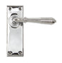 From The Anvil - Polished Chrome Reeded Lever Latch Set | Sku. 33307 | Trade Door Handles.
