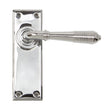 From The Anvil - Polished Chrome Reeded Lever Latch Set | Sku. 33307 | Trade Door Handles.