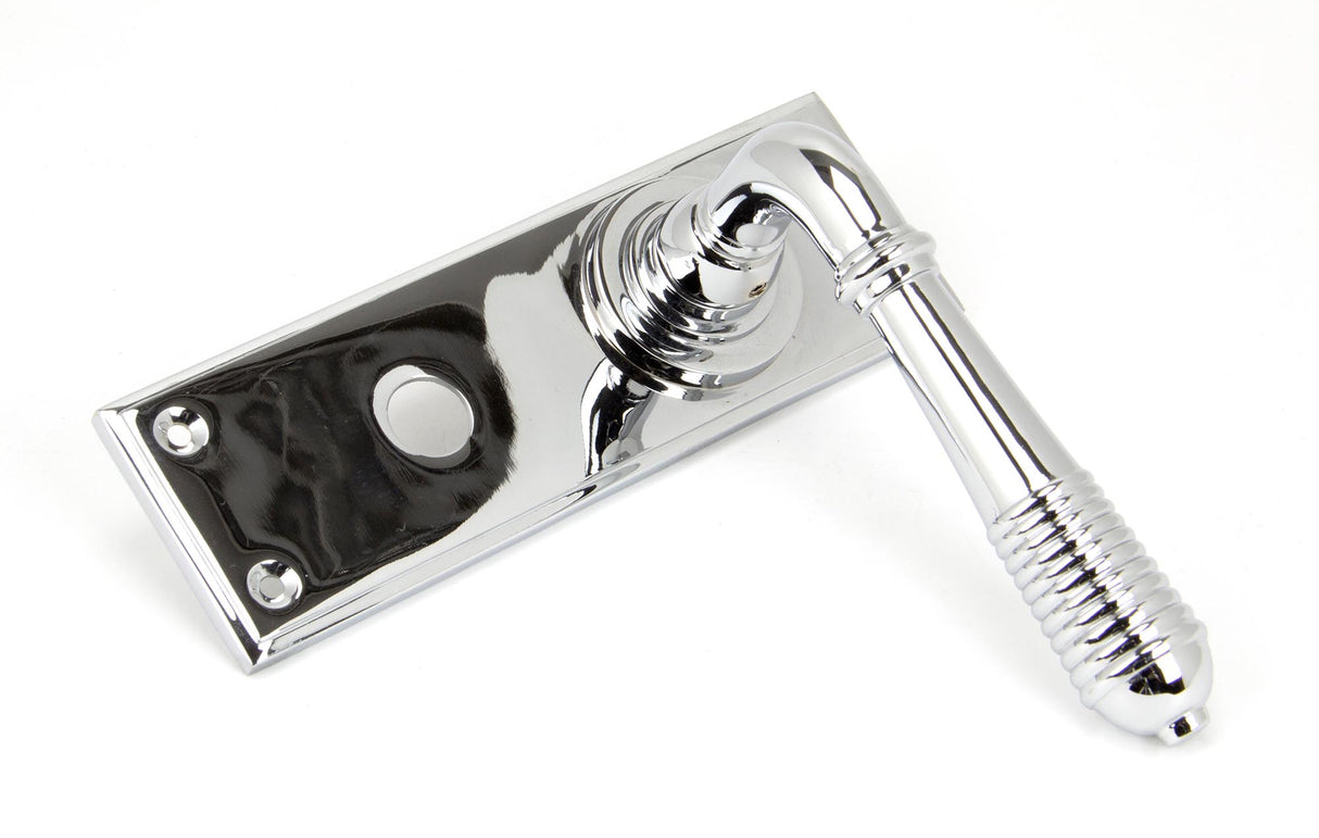 From The Anvil - Polished Chrome Reeded Lever Bathroom Set | Sku. 33308 | Trade Door Handles.