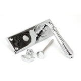 From The Anvil - Polished Chrome Reeded Lever Bathroom Set | Sku. 33308 | Trade Door Handles.