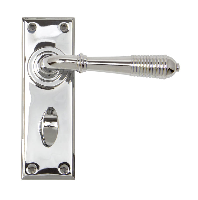 From The Anvil - Polished Chrome Reeded Lever Bathroom Set | Sku. 33308 | Trade Door Handles.