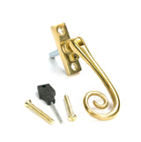 From The Anvil - Polished Brass Slim Monkeytail Espag - LH | Sku. 33310 | Trade Door Handles.