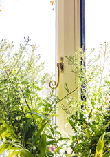 From The Anvil - Polished Brass Slim Monkeytail Espag - LH | Sku. 33310 | Trade Door Handles.