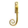 From The Anvil - Polished Brass Slim Monkeytail Espag - LH | Sku. 33310 | Trade Door Handles.
