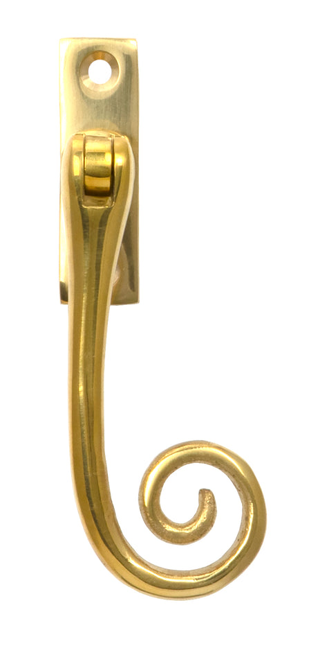 From The Anvil - Polished Brass Slim Monkeytail Espag - RH | Sku. 33311 | Trade Door Handles.