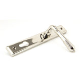 From The Anvil - Polished Nickel Reeded Slimline Lever Espag. Lock Set | Sku. 33316 | Trade Door Handles.
