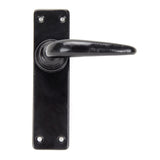 From The Anvil - Black Smooth Lever Latch Set | Sku. 33317 | Trade Door Handles.
