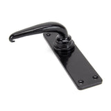 From The Anvil - Black Smooth Lever Latch Set | Sku. 33317 | Trade Door Handles.