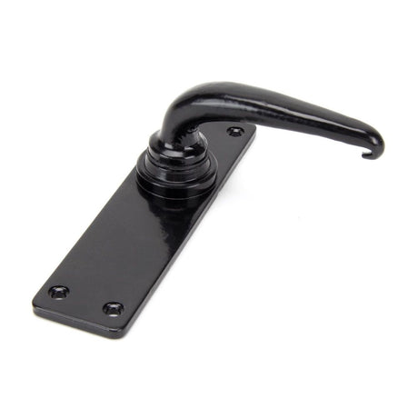 From The Anvil - Black Smooth Lever Latch Set | Sku. 33317 | Trade Door Handles.