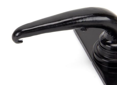 From The Anvil - Black Smooth Lever Latch Set | Sku. 33317 | Trade Door Handles.