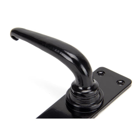 From The Anvil - Black Smooth Lever Latch Set | Sku. 33317 | Trade Door Handles.