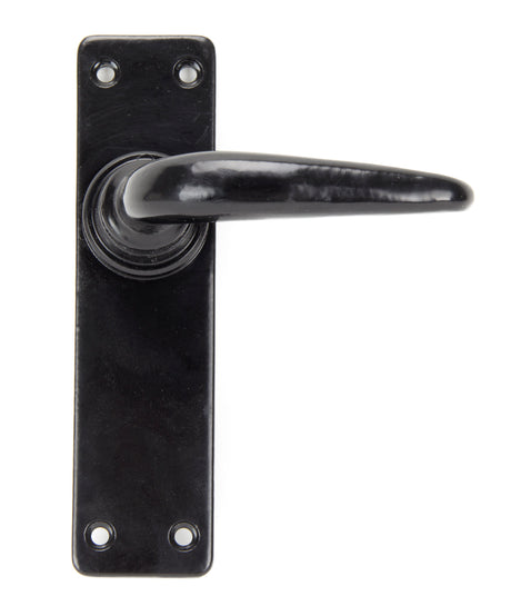 From The Anvil - Black Smooth Lever Latch Set | Sku. 33317 | Trade Door Handles.