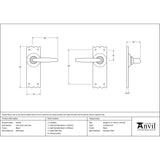 From The Anvil - Black Oak Lever Latch Set | Sku. 33318 | Trade Door Handles.