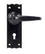 From The Anvil - Black Oak Lever Lock Set | Sku. 33319 | Trade Door Handles.
