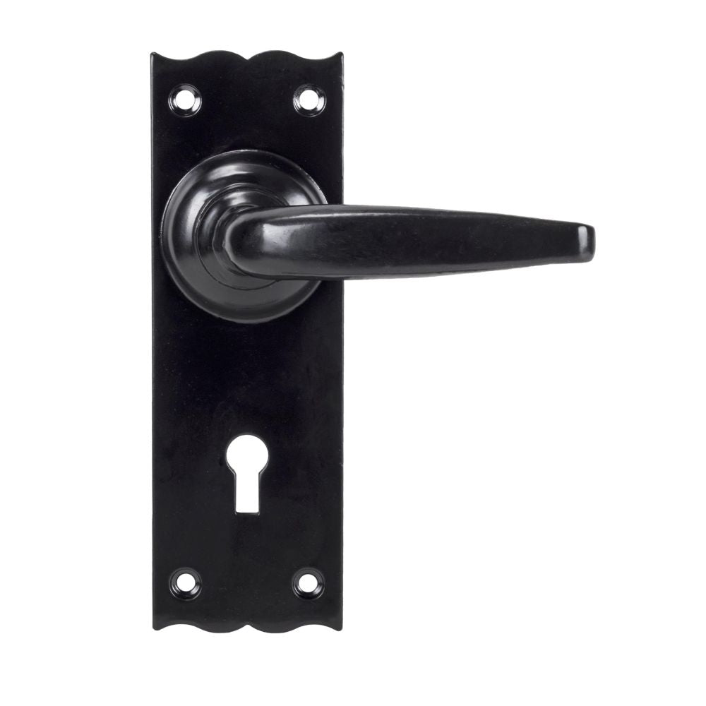 From The Anvil - Black Oak Lever Lock Set | Sku. 33319 | Trade Door Handles.