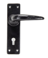 From The Anvil - Black Smooth Lever Lock Set | Sku. 33320 | Trade Door Handles.