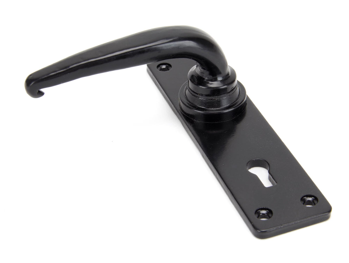 From The Anvil - Black Smooth Lever Lock Set | Sku. 33320 | Trade Door Handles.