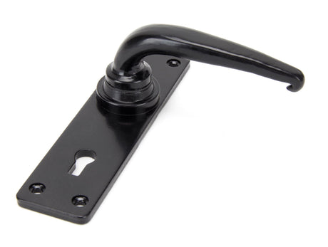 From The Anvil - Black Smooth Lever Lock Set | Sku. 33320 | Trade Door Handles.