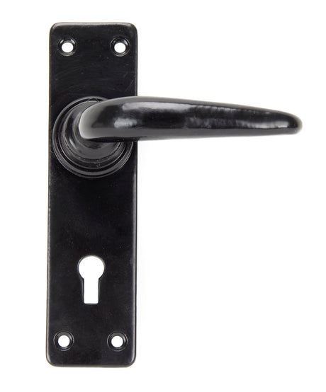 From The Anvil - Black Smooth Lever Lock Set | Sku. 33320 | Trade Door Handles.