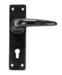 From The Anvil - Black Smooth Lever Lock Set | Sku. 33320 | Trade Door Handles.