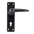 From The Anvil - Black Smooth Lever Lock Set | Sku. 33320 | Trade Door Handles.