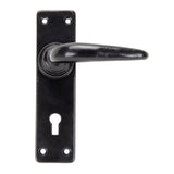 From The Anvil - Black Smooth Lever Lock Set | Sku. 33320 | Trade Door Handles.