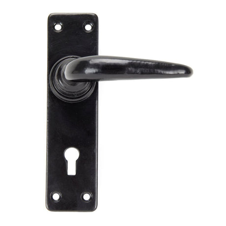 From The Anvil - Black Smooth Lever Lock Set | Sku. 33320 | Trade Door Handles.
