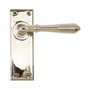 From The Anvil - Polished Nickel Reeded Lever Latch Set | Sku. 33325 | Trade Door Handles.