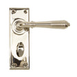 From The Anvil - Polished Nickel Reeded Lever Bathroom Set | Sku. 33326 | Trade Door Handles.