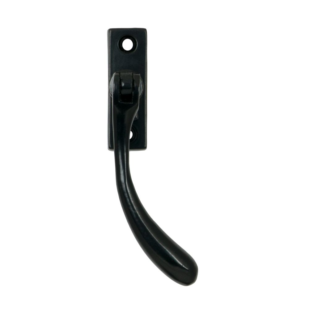 From The Anvil - Black Slim Peardrop Espag - RH | Sku. 33332 | Trade Door Handles.