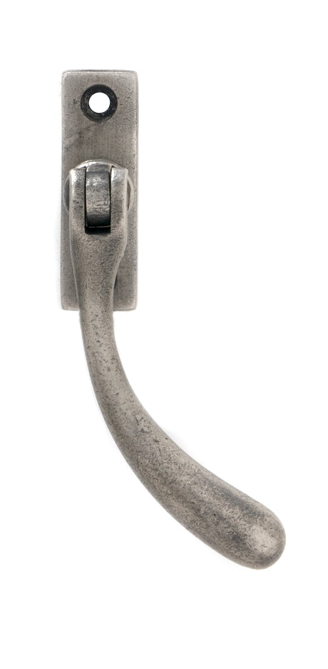 From The Anvil - Antique Pewter Slim Peardrop Espag - RH | Sku. 33334 | Trade Door Handles.
