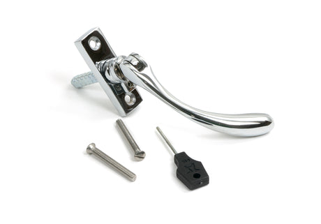 From The Anvil - Polished Chrome Slim Peardrop Espag - RH | Sku. 33338 | Trade Door Handles.