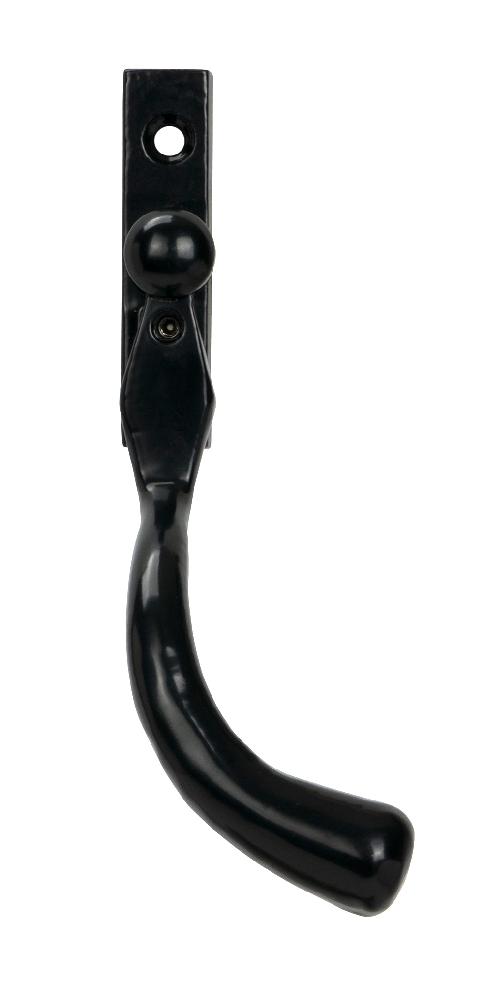 From The Anvil - Black Large 16mm Peardrop Espag - RH | Sku. 33339 | Trade Door Handles.